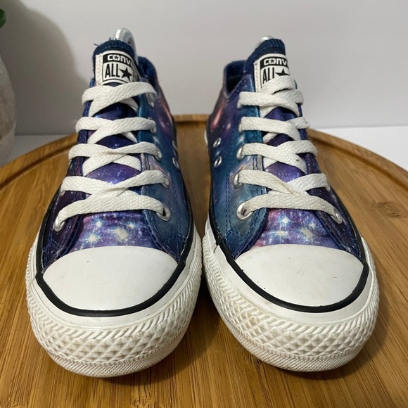 Converse All Star Women's 6 Galaxy Print Canvas Low Top Sneakers Cosmic Lace Up - Picture 3 of 9